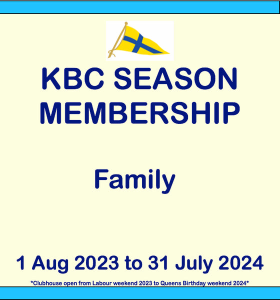 Family Membership 2023/2024 Season Kawau Boating Club
